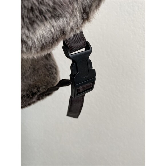 Dorfman Pacific DPC Ear Flap Hat Grey Faux Fur w Quilted Lining Trapper Hat S/M - Picture 5 of 8